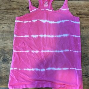 Old Navy Pink and White Tank Top